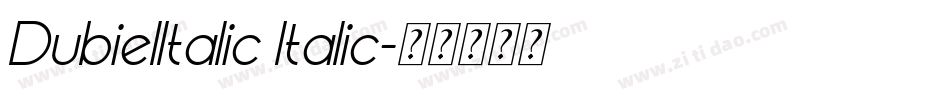 DubielItalic Italic字体转换